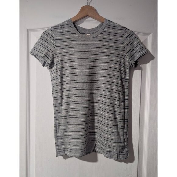 Aritzia The Group by Babaton | Lagarde T-Shirt In Heather Grey Stripe - Picture 2 of 10